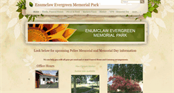 Desktop Screenshot of enumclawcemetery.com
